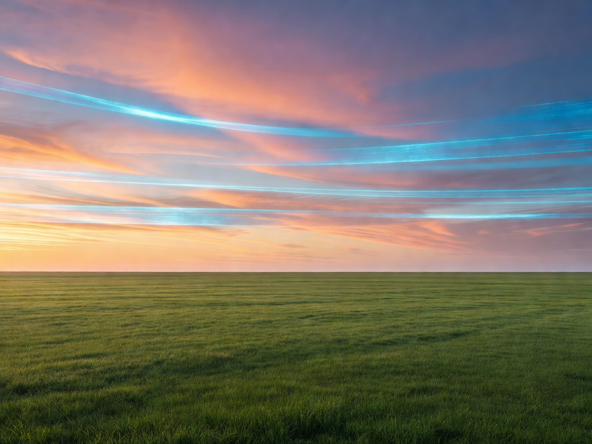 Beautiful landscape showing creative digital horizons and clean perspectives